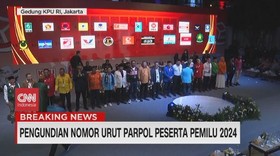 VIDEO: Berikut Nomor Urut Parpol Peserta Pemilu 2024