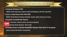 VIDEO: Capaian Penghargaan CNN Indonesia di Tahun 2022
