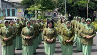 <p>Setelah menikah dengan perwira TNI AD, Joy Tobing kini menyandang status sebagai Ketua Persit Kartika Chandra Kirana yang merupakan persatuan istri tentara. (Foto: Instagram @joydestinytobing)</p>