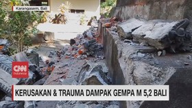 VIDEO: Kerusakan & Trauma Dampak Gempa M 5,2 Bali