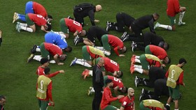 FOTO: Simpuh Sujud Maroko Kelar Berjuang 90 Menit