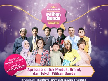Saksikan Langsung Pilihan Bunda Awards HaiBunda yang Bertabur Bintang