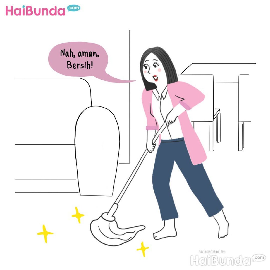 [KOMIK] Bersih Ala Ayah vs Bersih Ala Bunda