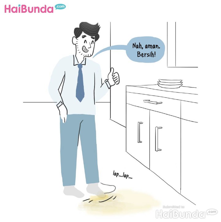 [KOMIK] Bersih Ala Ayah vs Bersih Ala Bunda