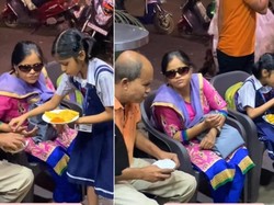 Layani Makan Ayah dan Ibunya yang Tunanetra, Gadis Kecil Ini Bikin Haru