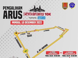 Info Lur! Ada Semarang 10K Minggu Besok, Ini Rute dan Pengalihan Arusnya