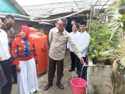 Tinjau Bak Penampungan di Marunda Kepu, Heru Budi: Airnya Bisa Diminum