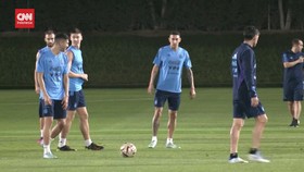 VIDEO: Argentina Bersiap Lawan Prancis, Messi Absen Latihan