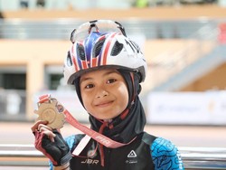 Atlet Cilik Sepatu Roda Asal Sukabumi Raih Medali Emas Piala Ibu Negara