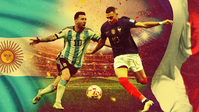Argentina juara Piala Dunia 2022 setelah menang adu penalti 4-2 (3-3) atas Prancis di Stadion Lusail Iconic, Minggu (18/12).