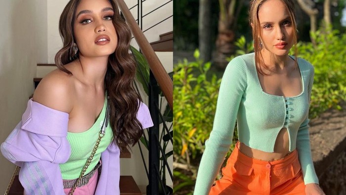 Sontek 6 Gaya Cinta Laura Kiehl dengan Color Block Style, Stunning dan Bikin Awet Muda