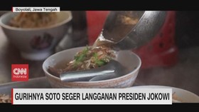 VIDEO: Gurihnya Soto Seger Langganan Presiden Jokowi