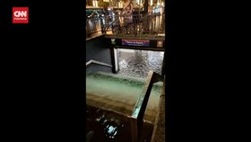 VIDEO: Penampakan Kota Madrid yang Dilanda Banjir Besar