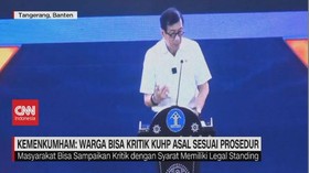 VIDEO: Kemenkumham Warga Bisa Kritik KUHP Asal Sesuai Prosedur