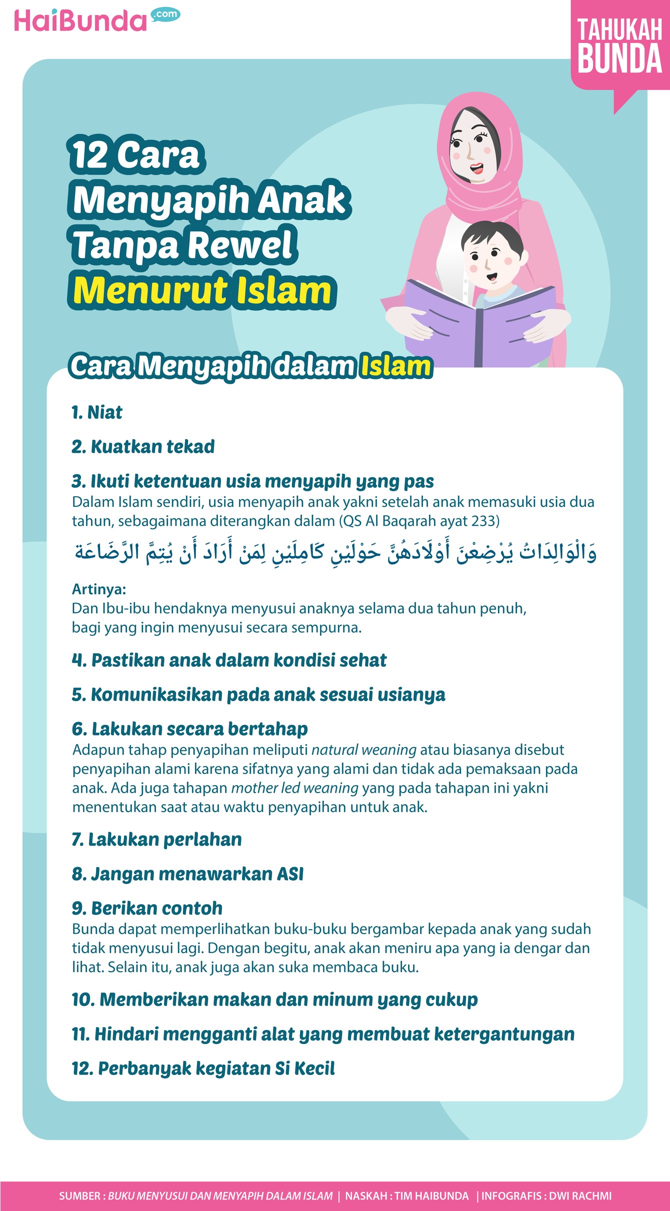 12 Cara Menyapih Anak Tanpa Rewel Menurut Islam 12 Cara Menyapih Anak Tanpa Rewel

Menurut Islam