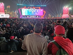 Fan Festival Tumpah Ruah saat Kroasia Vs Maroko