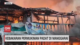 VIDEO: Kebakaran Permukiman Padat di Manggarai