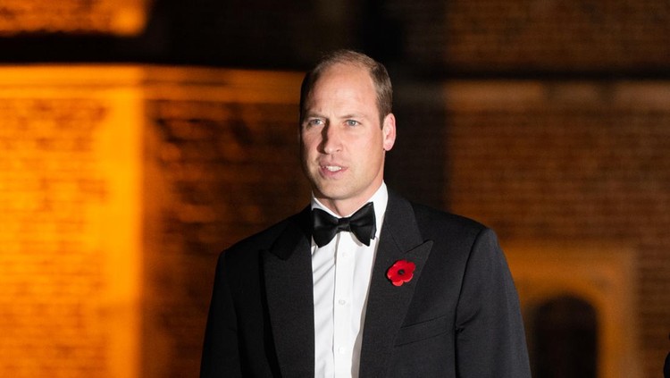 LONDON, ENGLAND - NOVEMBER 01: Prince William, Prince of Wales attends the Tusk Conservation Awards 2022 at Hampton Court Palace on November 01, 2022 in London, England. (Photo by Samir Hussein/WireImage)