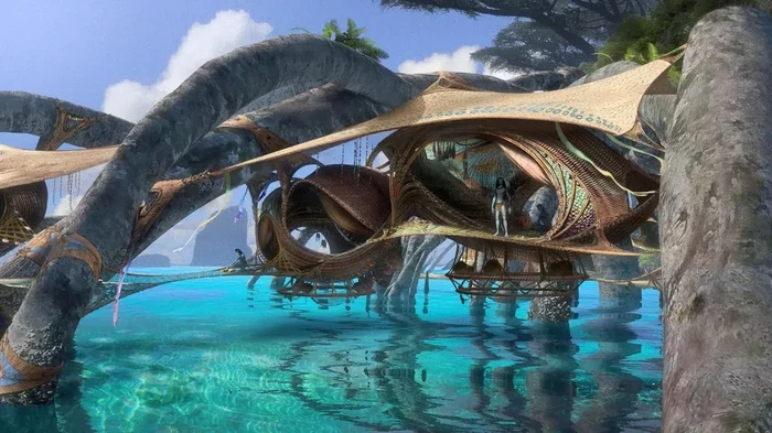 Rumah panggung Matkayina di Avatar The Way of Water