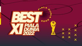 INFOGRAFIS: Best 11 Piala Dunia 2022, Messi dan Mbappe di Depan