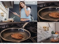 Hailey Bieber Jago Memasak, Bikin Konten Whats in My Kitchen?