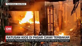 VIDEO: Ratusan Kios di Pasar Ciawi Terbakar