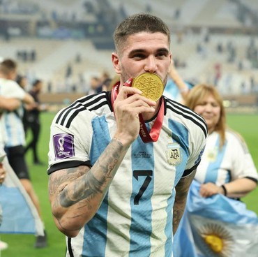 Viral Kertas Jimat Rodrigo De Paul di Piala Dunia 2022