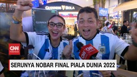 VIDEO: Serunya Nobar Final Piala Dunia 2022