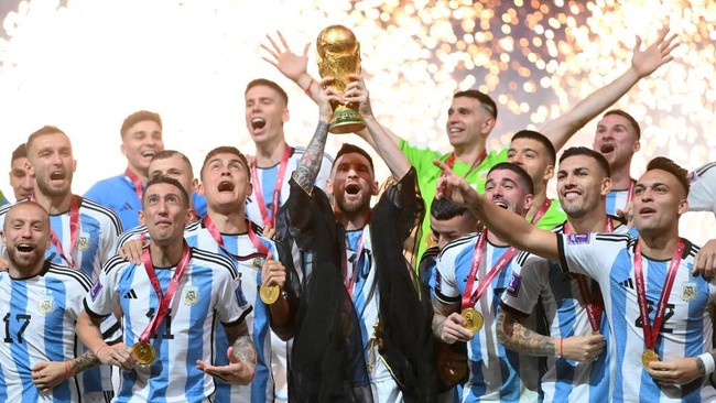 Hadiah yang diterima Argentina usai juara Piala Dunia 2022 terbilang fantastis sebesar US$42 juta.