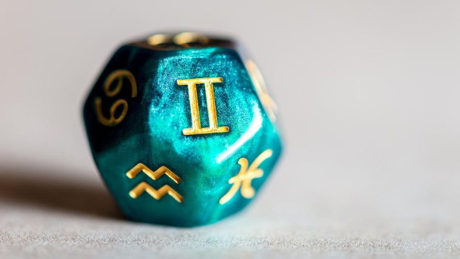 1143267696 Astrology Dice with zodiac symbol of Gemini May 21 - Jun 20