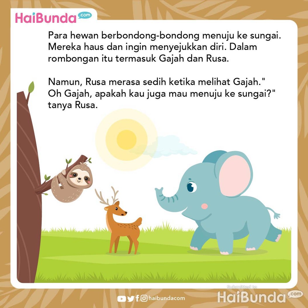 Cerita Fabel: Terima Kasih, Gajah