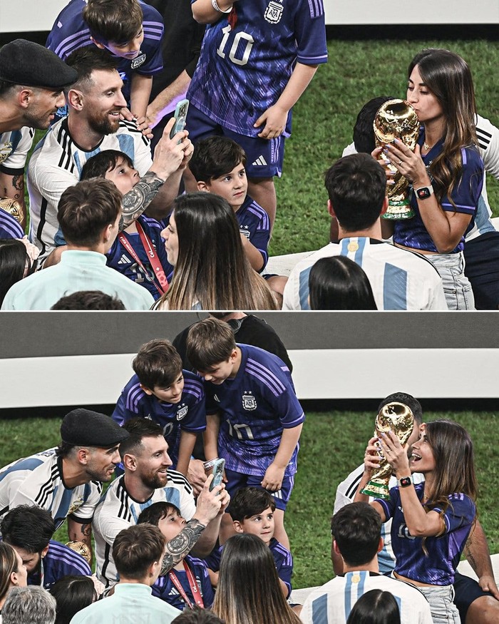 Potret Bucinnya Lionel Messi ke Istri Antonela