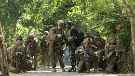 FOTO: Prajurit Marinir Indonesia-Amerika Serikat Gelar Latihan Tempur