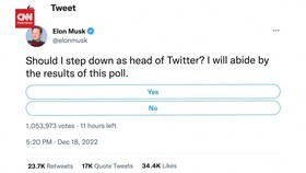 VIDEO: Elon Musk Gelar Pooling Mundur atau Tidak dari Twitter