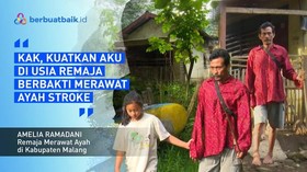 Donasi untuk Amel, Remaja yang Rawat Ayah Sakit Strok via Berbuat Baik