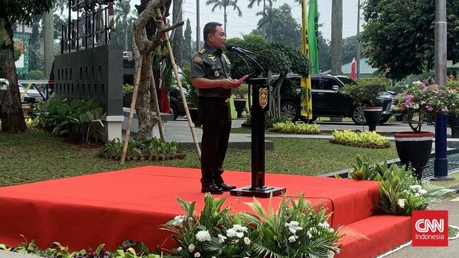 Kepala Staf Angkatan Darat (KSAD) Dudung Abdurachman membandingkan jumlah dana hibah yang diberikan Pemprov DKI Jakarta untuk setiap unit di TNI.