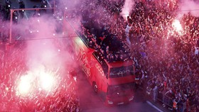 img-title FOTO: Pulang Kampung, Maroko Disambut Bak Juara