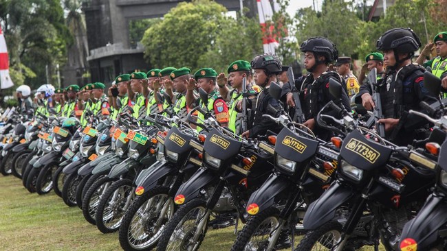 Sebanyak 7.421 personel akan dikerahkan dalam Operasi Lilin Jaya 2022 pada Perayaan Natal dan Tahun Baru (Nataru).
