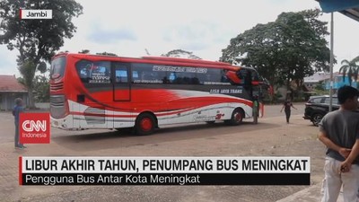 VIDEO: Libur Akhir Tahun, Penumpang Bus Meningkat