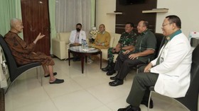 Kesehatan Membaik, Mantan Wapres Try Sutrisno Pulang dari RSPAD