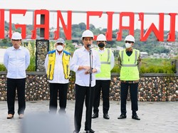 7 Fakta Jokowi Resmikan Bendungan Penangkal Banjir Jakarta