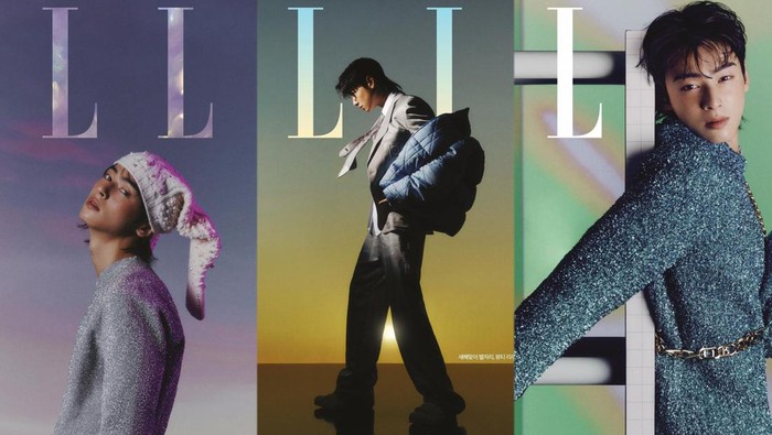 Terakhir, ada Cha Eun Woo yang tampil bergaya dengan setelan modis dari Dior dalam sampul majalah ELLE. Kombinasi Cha Eun Woo dan brand berkelas Dior sukses memancarkan aura mahal yang sempurna./ Foto: instagram.com/ellekorea