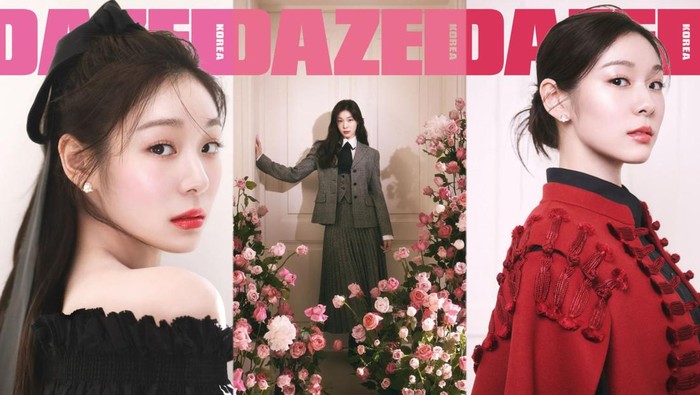 Topik The Beautiful Issue yang diangkat majalah DAZED edisi Januari 2023 sangat cocok direpresentasikan oleh Kim Yuna. Atlet yang menjadi ikon kecantikan Korea Selatan ini kembali membuat jatuh hati dengan pesona manisnya./ Foto: instagram.com/dazedkorea