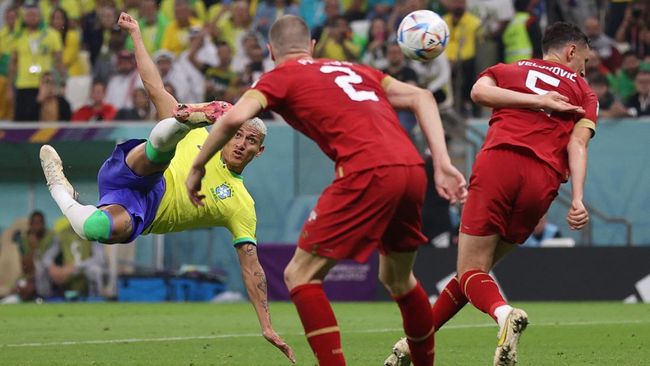 Gol Terbaik Piala Dunia 2022: Richarlison ke Gawang Serbia