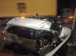 Sekeluarga Asal Lampung Kecelakaan di Tol Cipali