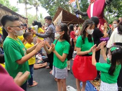 Serunya Anak-anak di Ciamis Rayakan Natal Lewat Kaulinan Tradisional