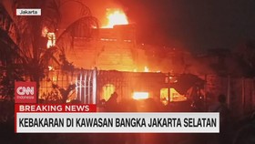 VIDEO: Api Membumbung Tinggi, Kebakaran di Kawasan Bangka