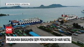 VIDEO: Pelabuhan Bakauheni Sepi Penumpang di Hari Natal