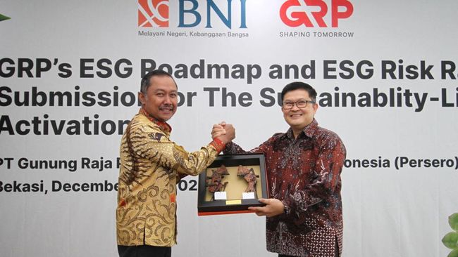 GRP & BNI Kerja Sama Sustainability Linked Loan US$ 32 juta