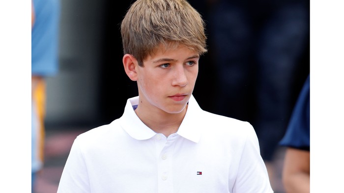 Cucu termuda sang ratu bernama James, Viscount Severn. Menariknya, ia saat ini tidak memakai gelar kerajaan, Pangeran Edward dan istri membiarkan sang anak memilih sendiri saat berusia 18 tahun nantinya. /Foto: Getty Images/Karwai Tang